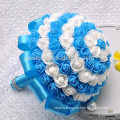 Высокое качество Роуз многослойные искусственный красивый цветок свадебный букет